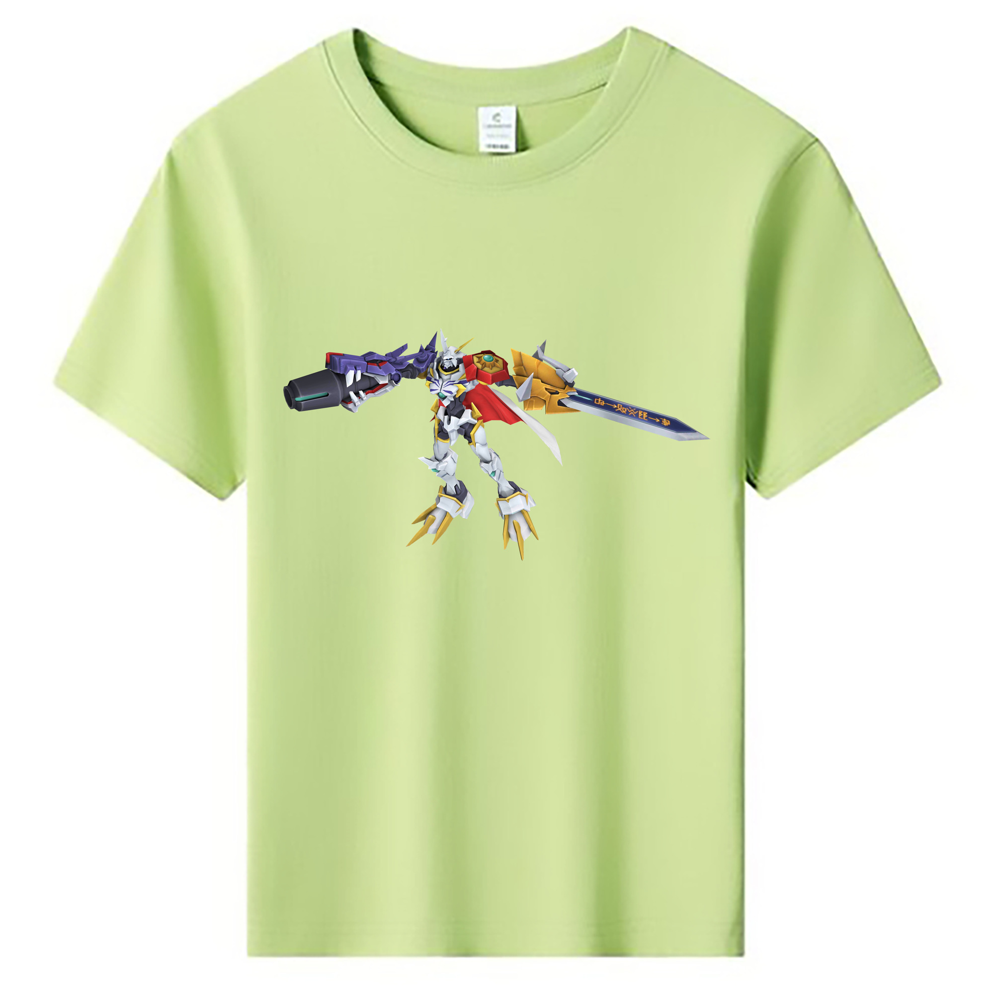 （画像用） Digimon デジタルモンスター/デジモン 綿100％キッズTシャツ（フロントプリント）